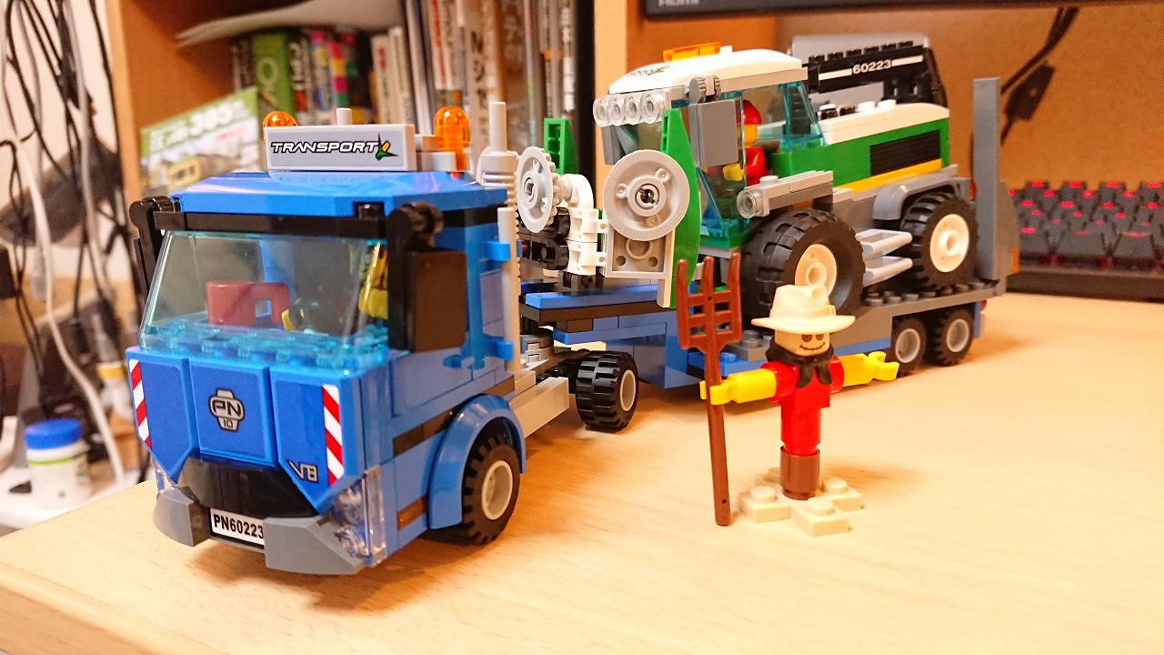 レゴ(LEGO) シティ 収穫トラクターと輸送車 60223を作ってみた(その３)～トラクターの作成～