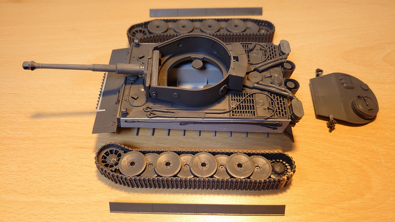 タミヤ 1/48 ドイツ重戦車 タイガーⅠ初期生産型 を作ってみた2