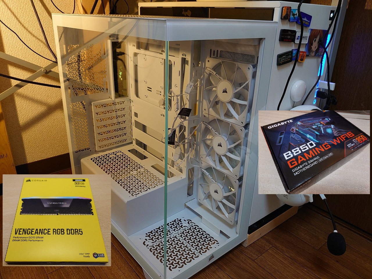 【最近購入した物】PCパーツ GIGABYTE B850 CORSAIR DDR5 3500Xなど