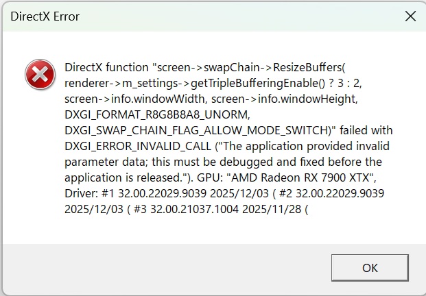 BF4を起動する時にDirectX Errorが出てしまう